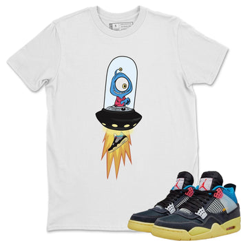 Jordan 4 Union Off Noir Sneaker Match Tees Alien Sneaker Tees Jordan 4 Union Off Noir Sneaker Release Tees Unisex Shirts