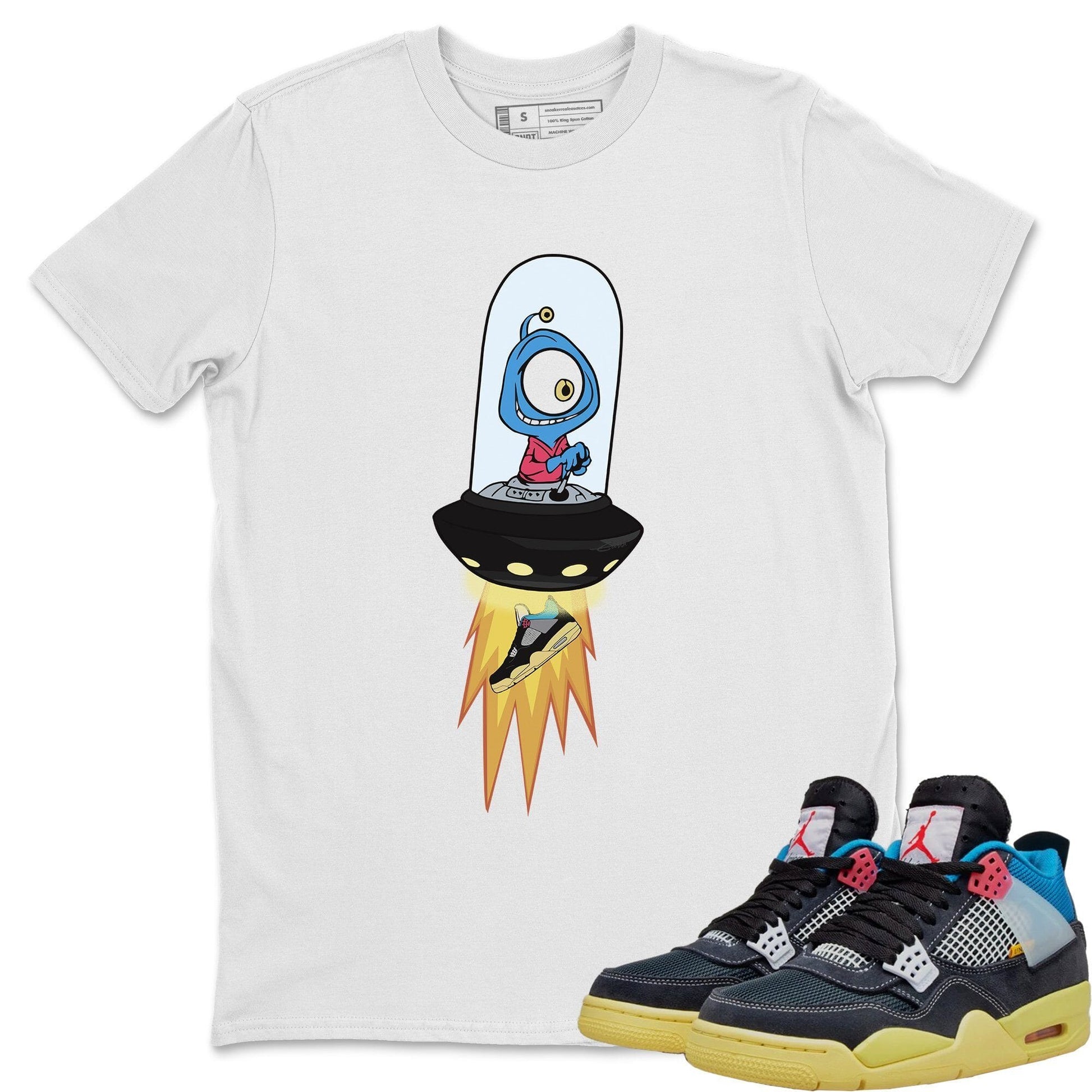 Jordan 4 Union Off Noir Sneaker Match Tees Alien Sneaker Tees Jordan 4 Union Off Noir Sneaker Release Tees Unisex Shirts