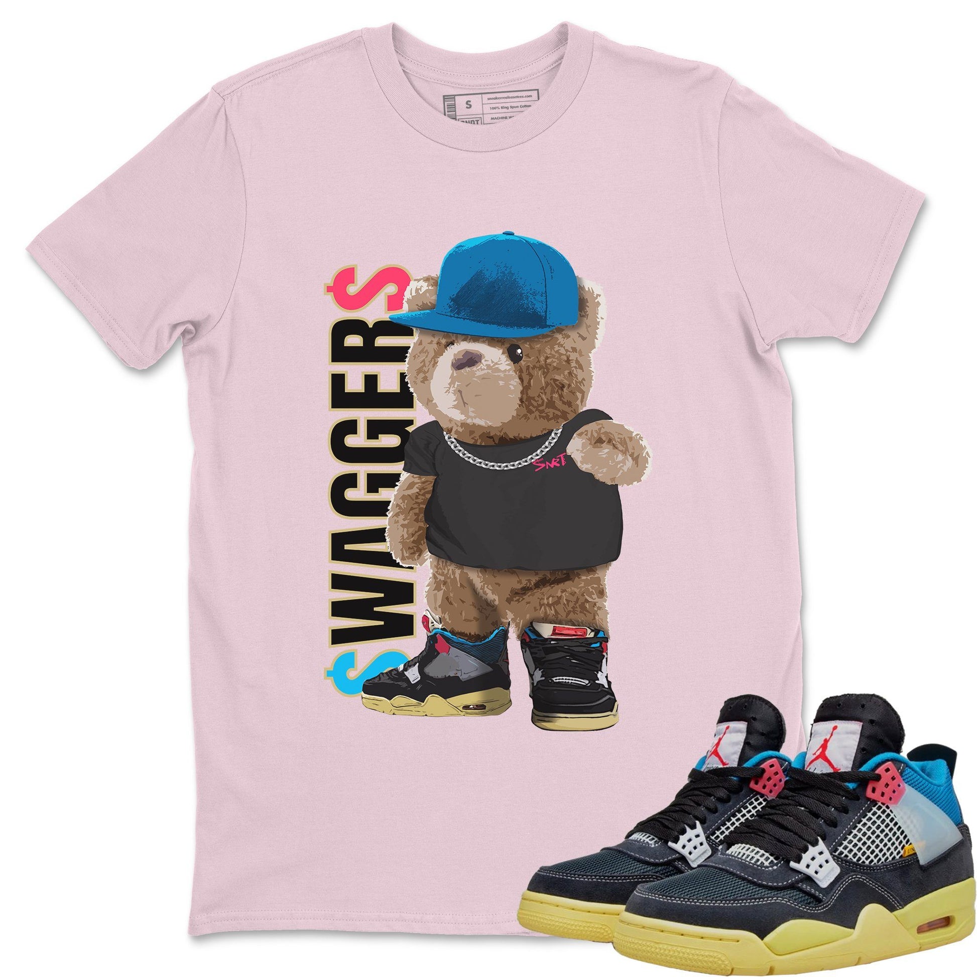 Jordan 4 Union Off Noir Sneaker Match Tees Bear Swaggers Sneaker Tees Jordan 4 Union Off Noir Sneaker Release Tees Unisex Shirts