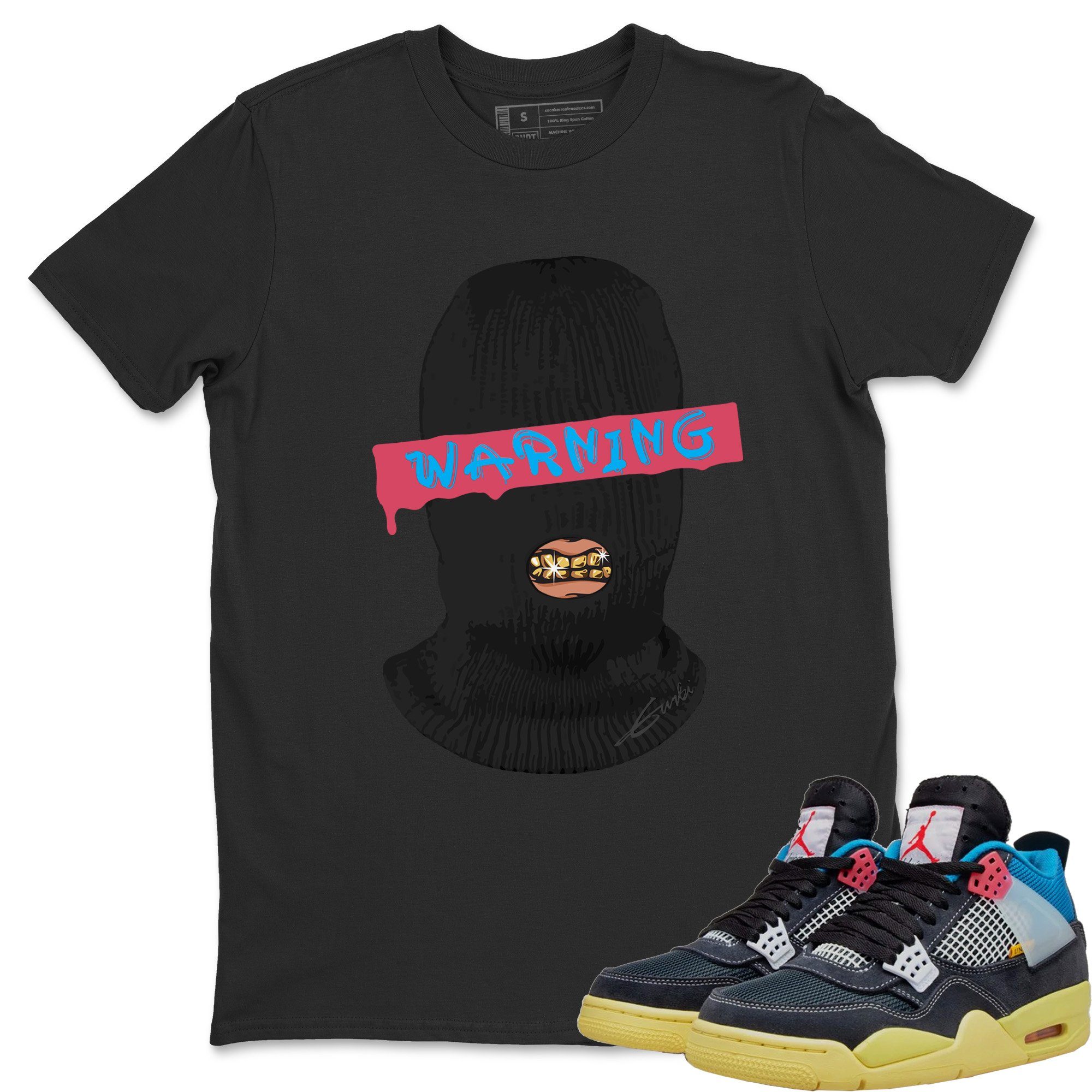 Jordan 4 Union Off Noir Sneaker Match Tees Warning Sneaker Tees Jordan 4 Union Off Noir Sneaker Release Tees Unisex Shirts