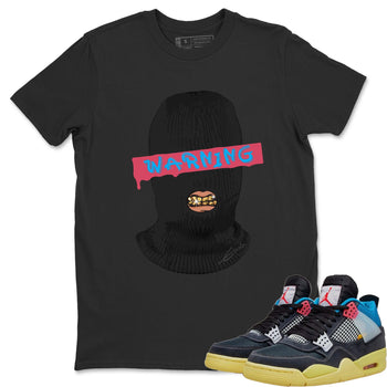 Jordan 4 Union Off Noir Sneaker Match Tees Warning Sneaker Tees Jordan 4 Union Off Noir Sneaker Release Tees Unisex Shirts