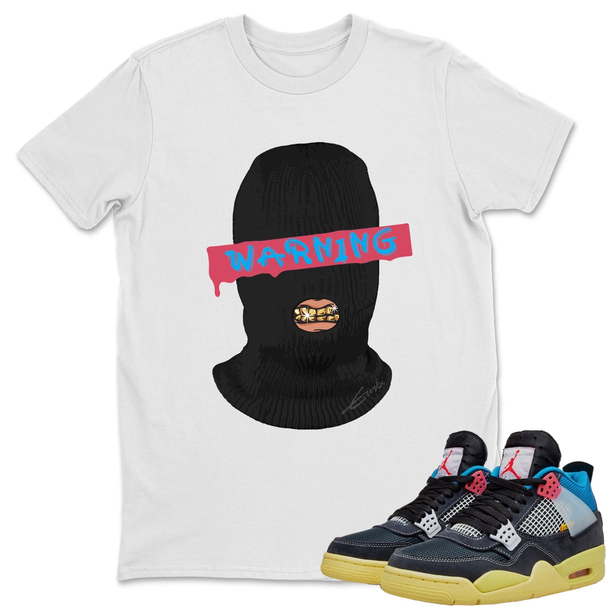 Jordan 4 Union Off Noir Sneaker Match Tees Warning Sneaker Tees Jordan 4 Union Off Noir Sneaker Release Tees Unisex Shirts