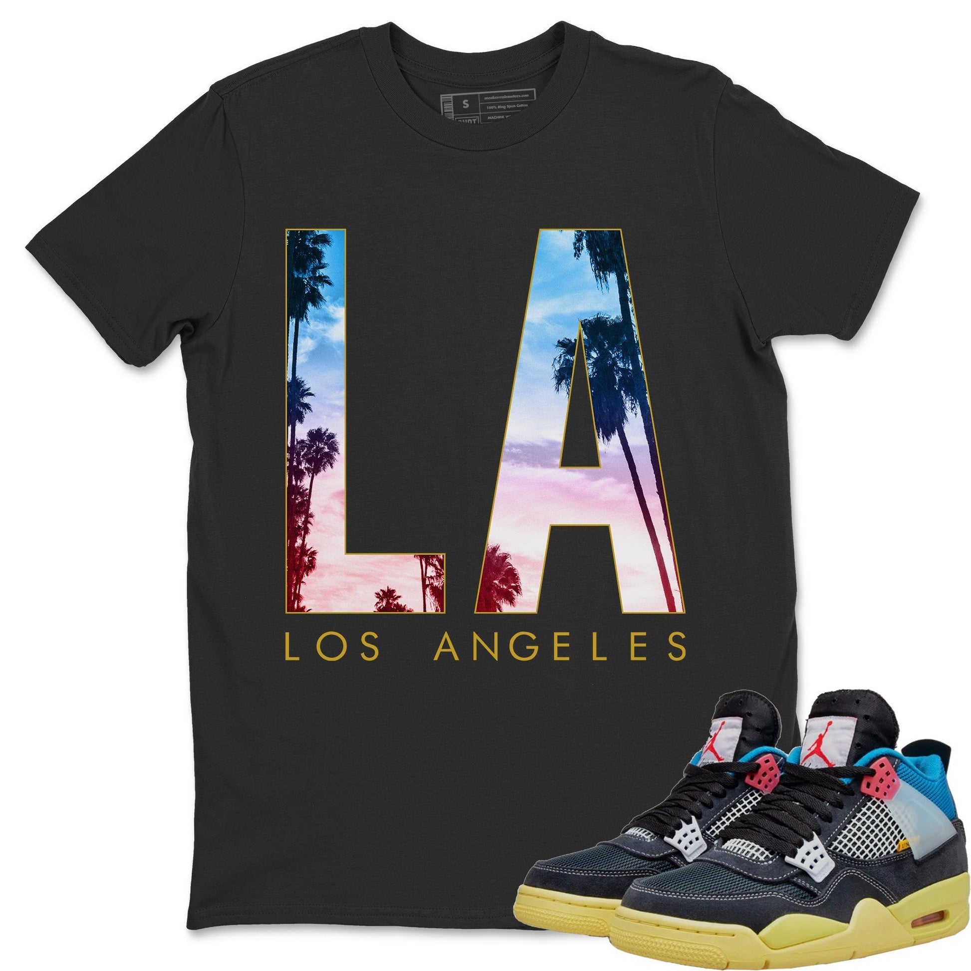Jordan 4 Union Off Noir Sneaker Match Tees Los Angeless Sneaker Tees Jordan 4 Union Off Noir Sneaker Release Tees Unisex Shirts