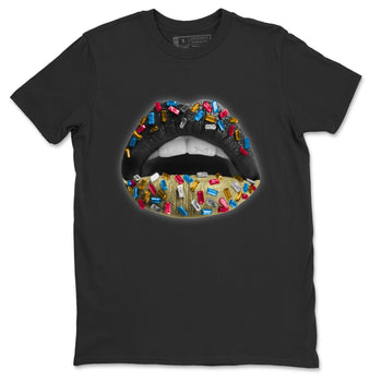 Jordan 4 Union Off Noir Sneaker Match Tees Lips Jewel Sneaker Tees Jordan 4 Union Off Noir Sneaker Release Tees Unisex Shirts