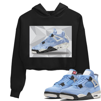 Jordan 4 University Blue Sneaker Match Tees Shoe Polygon Sneaker Tees Jordan 4 University Blue Sneaker Release Tees Women's Shirts