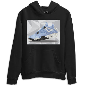 Jordan 4 University Blue Sneaker Match Tees Shoe Polygon Sneaker Tees Jordan 4 University Blue Sneaker Release Tees Unisex Shirts