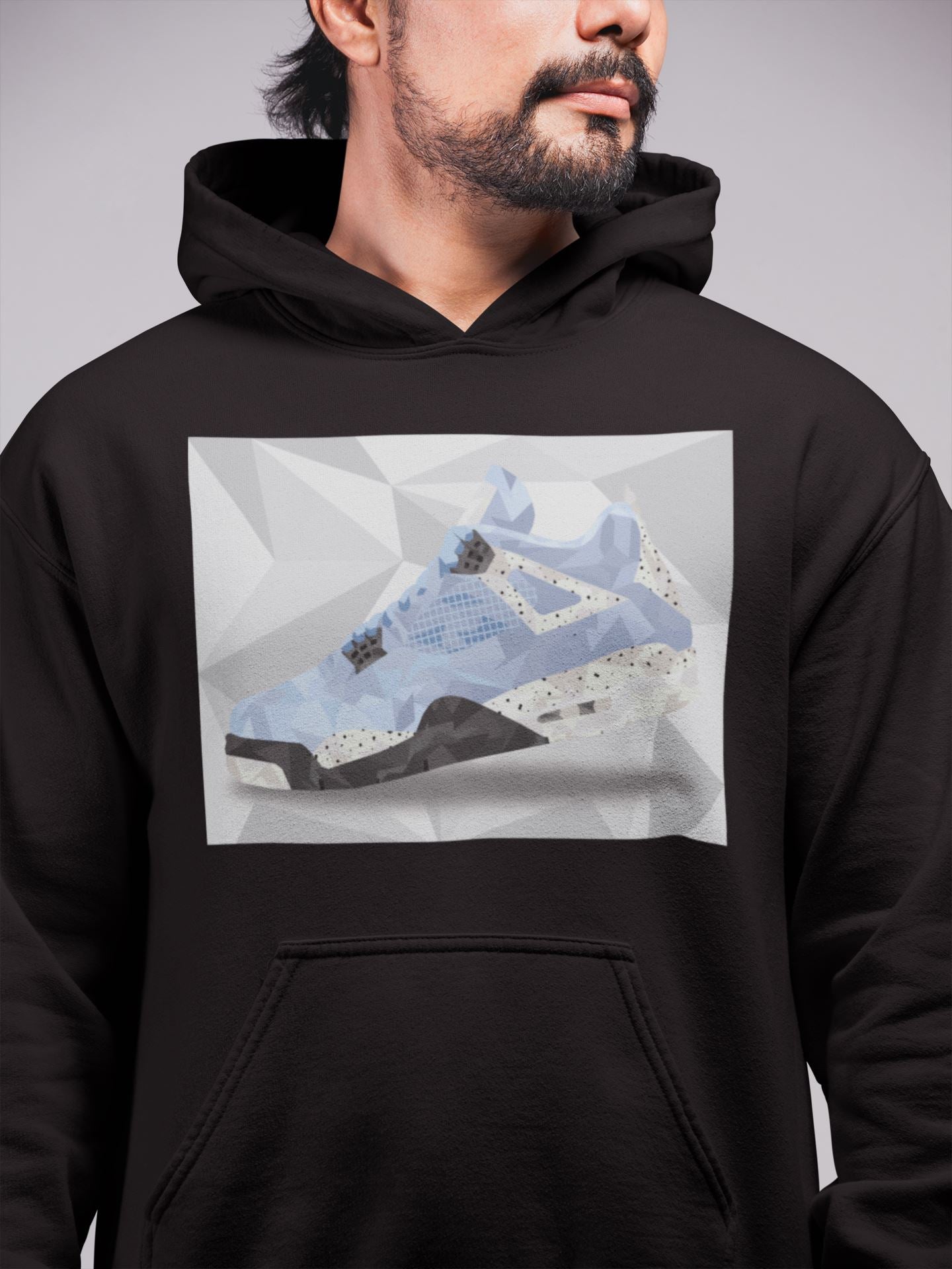 Jordan 4 University Blue Sneaker Match Tees Shoe Polygon Sneaker Tees Jordan 4 University Blue Sneaker Release Tees Unisex Shirts
