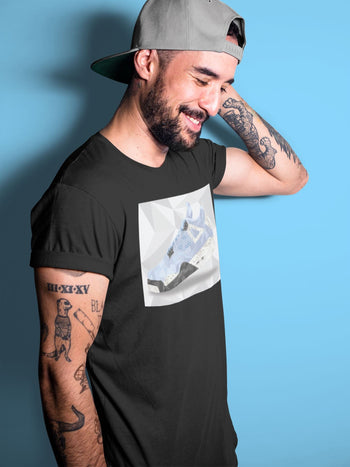 Jordan 4 University Blue Sneaker Match Tees Shoe Polygon Sneaker Tees Jordan 4 University Blue Sneaker Release Tees Unisex Shirts