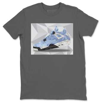 Jordan 4 University Blue Sneaker Match Tees Shoe Polygon Sneaker Tees Jordan 4 University Blue Sneaker Release Tees Unisex Shirts