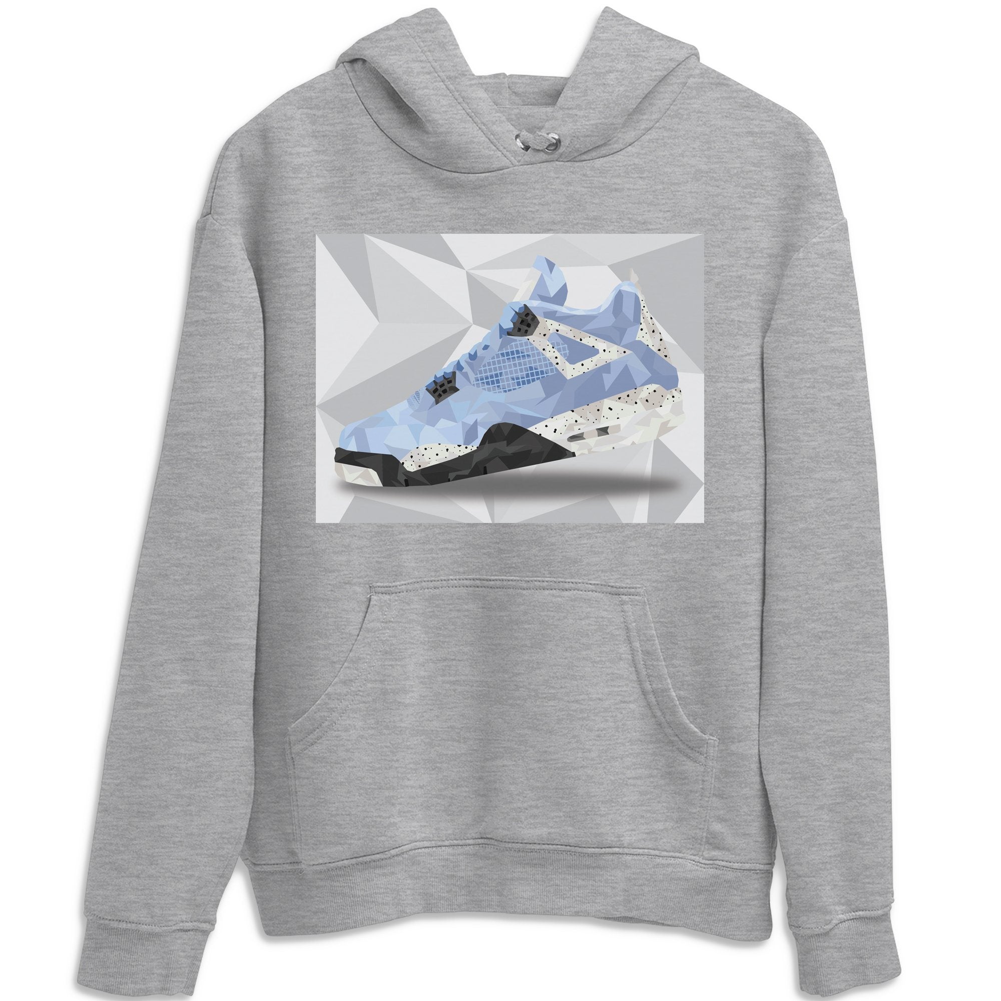 Jordan 4 University Blue Sneaker Match Tees Shoe Polygon Sneaker Tees Jordan 4 University Blue Sneaker Release Tees Unisex Shirts