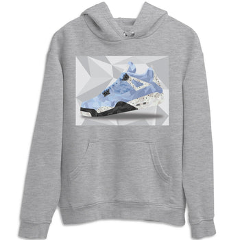 Jordan 4 University Blue Sneaker Match Tees Shoe Polygon Sneaker Tees Jordan 4 University Blue Sneaker Release Tees Unisex Shirts