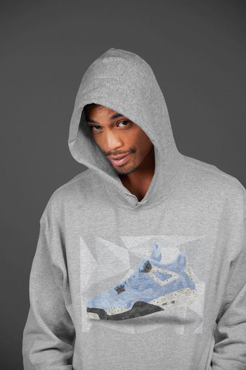 Jordan 4 University Blue Sneaker Match Tees Shoe Polygon Sneaker Tees Jordan 4 University Blue Sneaker Release Tees Unisex Shirts
