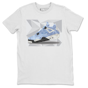 Jordan 4 University Blue Sneaker Match Tees Shoe Polygon Sneaker Tees Jordan 4 University Blue Sneaker Release Tees Unisex Shirts