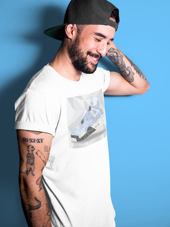 Jordan 4 University Blue Sneaker Match Tees Shoe Polygon Sneaker Tees Jordan 4 University Blue Sneaker Release Tees Unisex Shirts