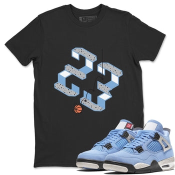 Jordan 4 University Blue Sneaker Match Tees Steps Sneaker Tees Jordan 4 University Blue Sneaker Release Tees Unisex Shirts
