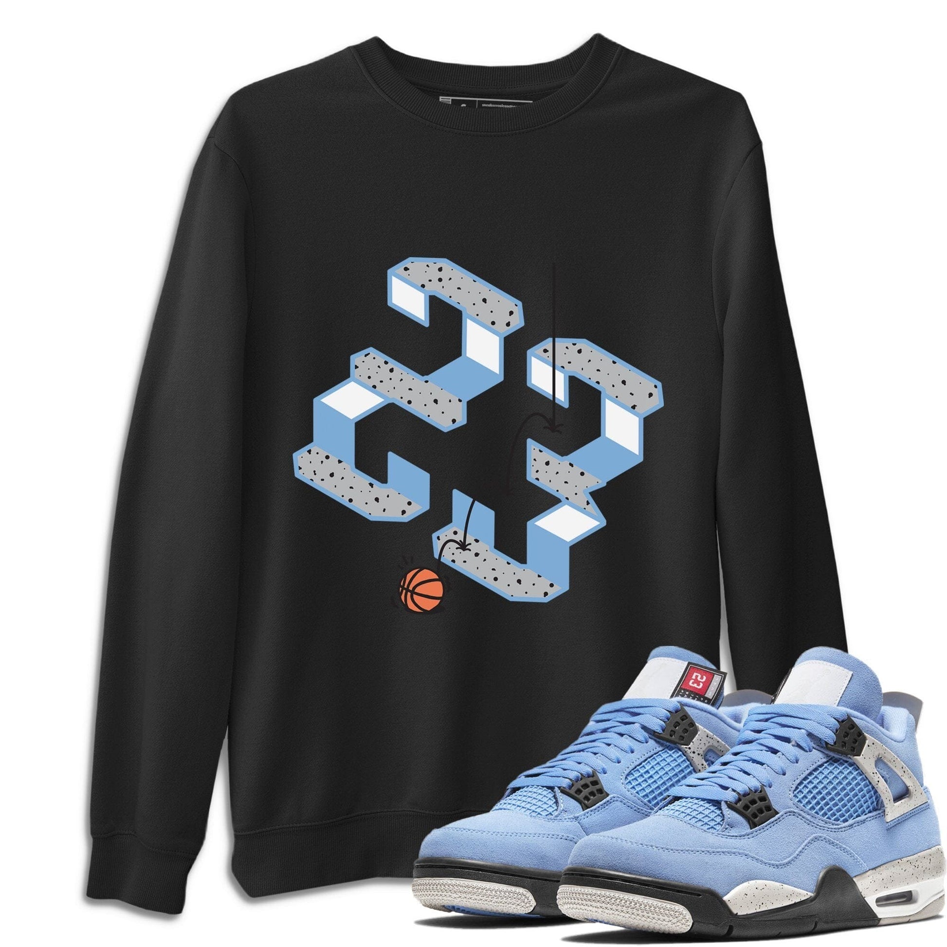 Jordan 4 University Blue Sneaker Match Tees Steps Sneaker Tees Jordan 4 University Blue Sneaker Release Tees Unisex Shirts