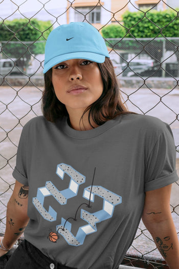 Jordan 4 University Blue Sneaker Match Tees Steps Sneaker Tees Jordan 4 University Blue Sneaker Release Tees Unisex Shirts
