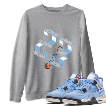 Jordan 4 University Blue Sneaker Match Tees Steps Sneaker Tees Jordan 4 University Blue Sneaker Release Tees Unisex Shirts