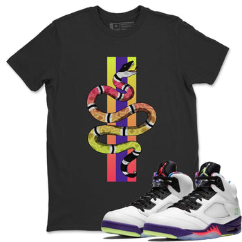 Jordan 5 Ghost Green Sneaker Match Tees Snake Sneaker Tees Jordan 5 Ghost Green Sneaker Release Tees Unisex Shirts