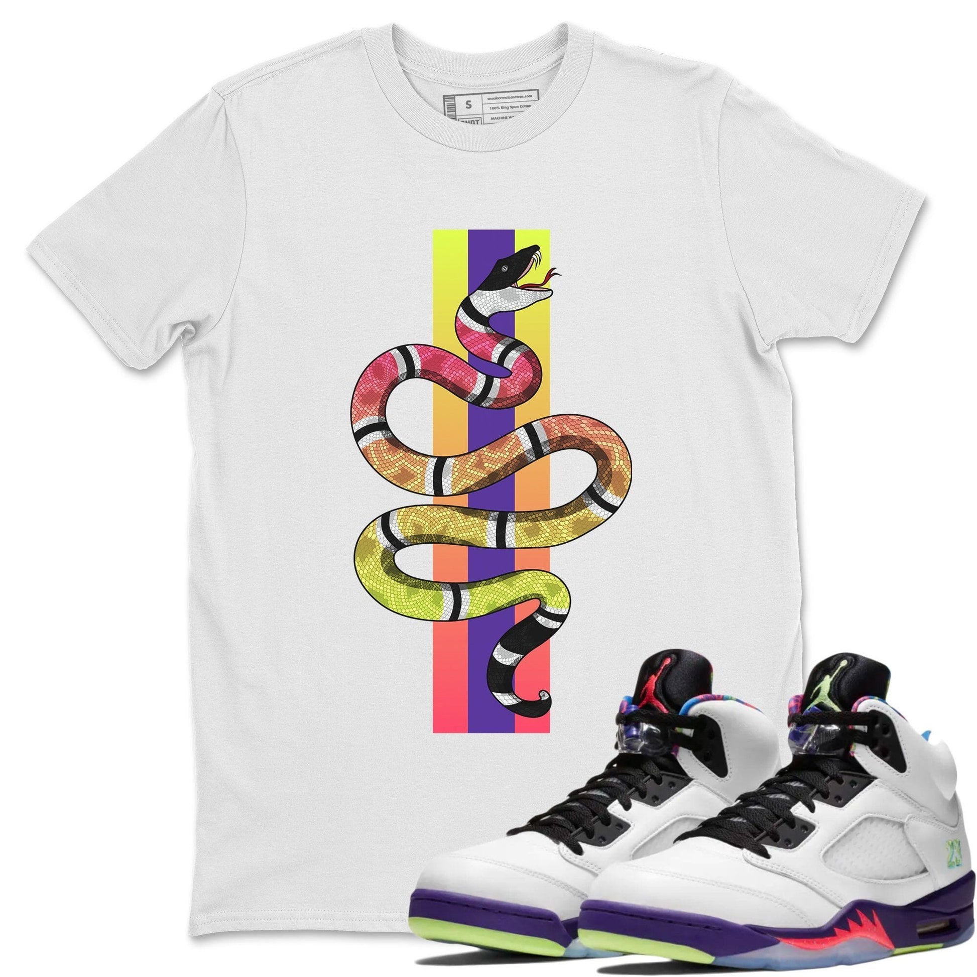 Jordan 5 Ghost Green Sneaker Match Tees Snake Sneaker Tees Jordan 5 Ghost Green Sneaker Release Tees Unisex Shirts
