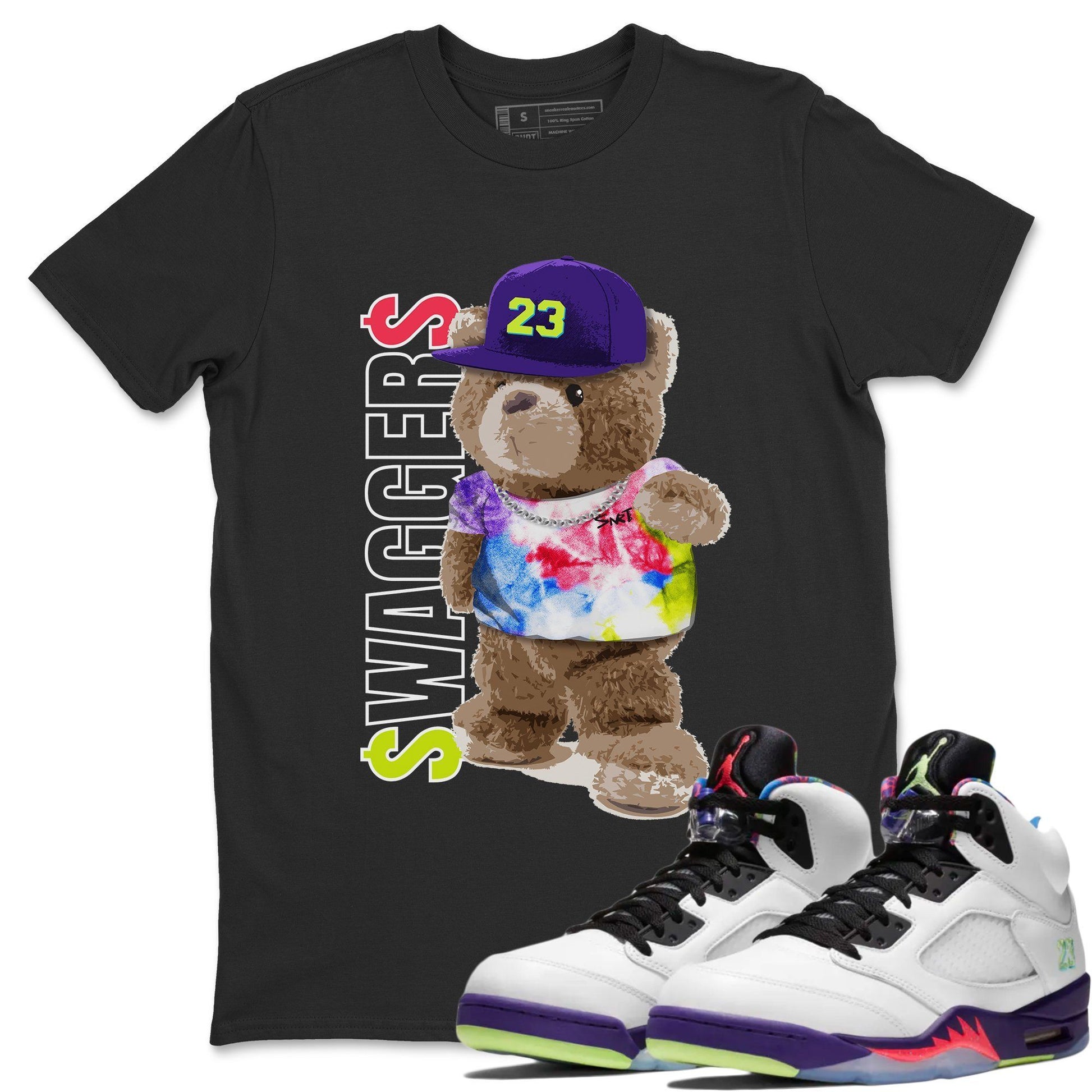 Jordan 5 Ghost Green Sneaker Match Tees Bear Swaggers Sneaker Tees Jordan 5 Ghost Green Sneaker Release Tees Unisex Shirts