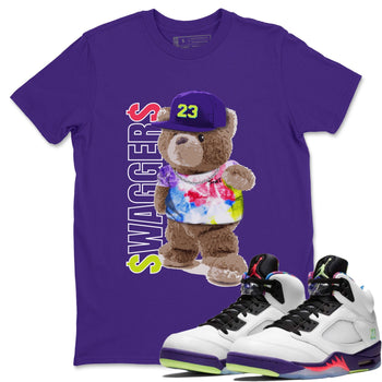Jordan 5 Ghost Green Sneaker Match Tees Bear Swaggers Sneaker Tees Jordan 5 Ghost Green Sneaker Release Tees Unisex Shirts