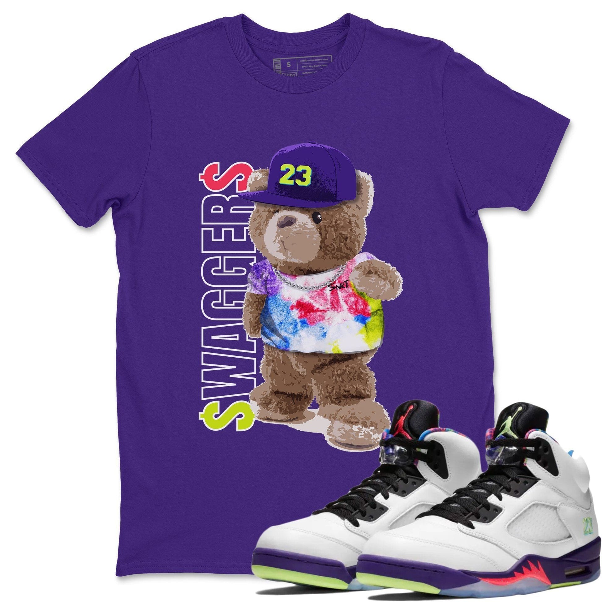 Jordan 5 Ghost Green Sneaker Match Tees Bear Swaggers Sneaker Tees Jordan 5 Ghost Green Sneaker Release Tees Unisex Shirts