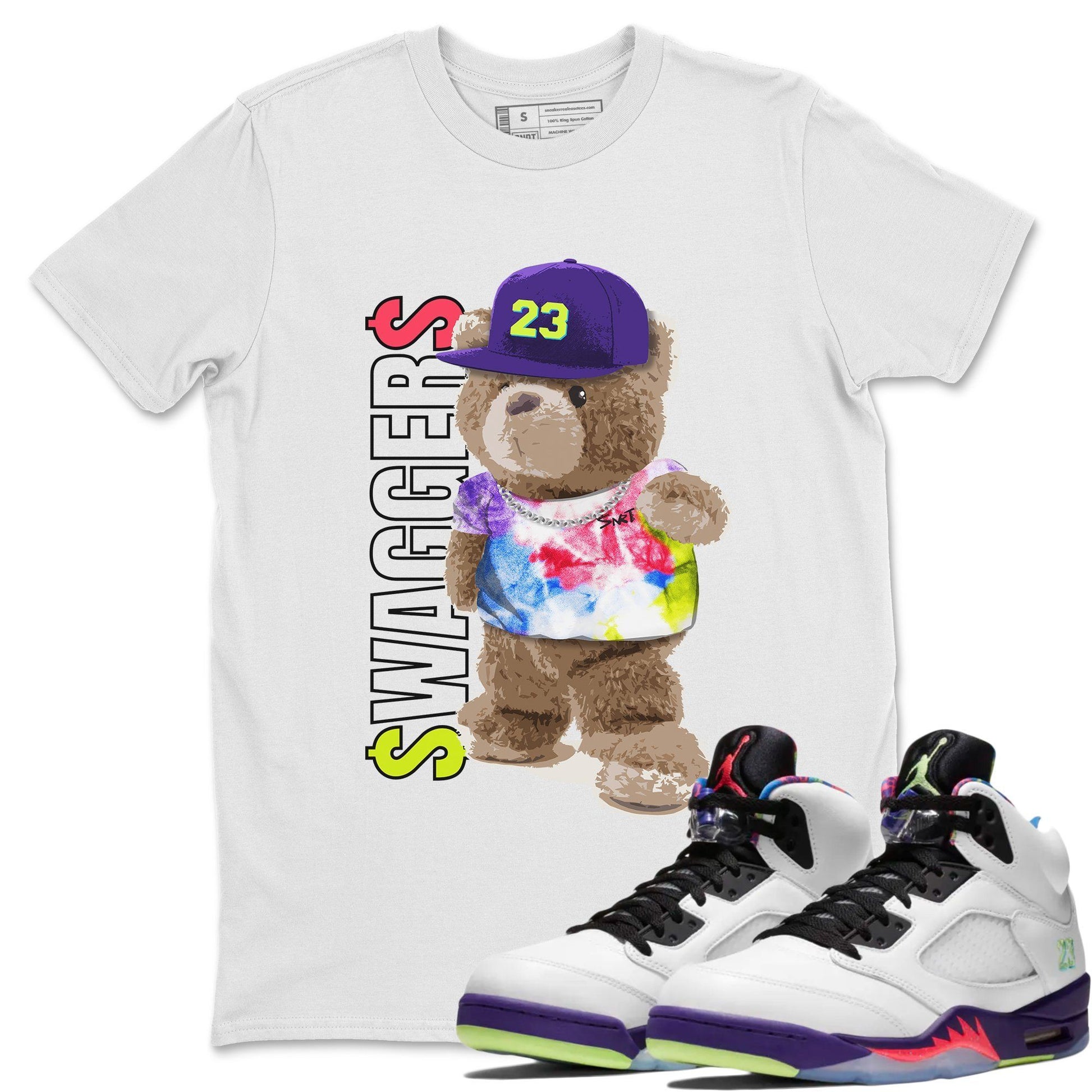 Jordan 5 Ghost Green Sneaker Match Tees Bear Swaggers Sneaker Tees Jordan 5 Ghost Green Sneaker Release Tees Unisex Shirts