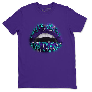 Jordan 5 Purple Grape Sneaker Match Tees Lips Jewel Sneaker Tees Jordan 5 Purple Grape Sneaker Release Tees Unisex Shirts