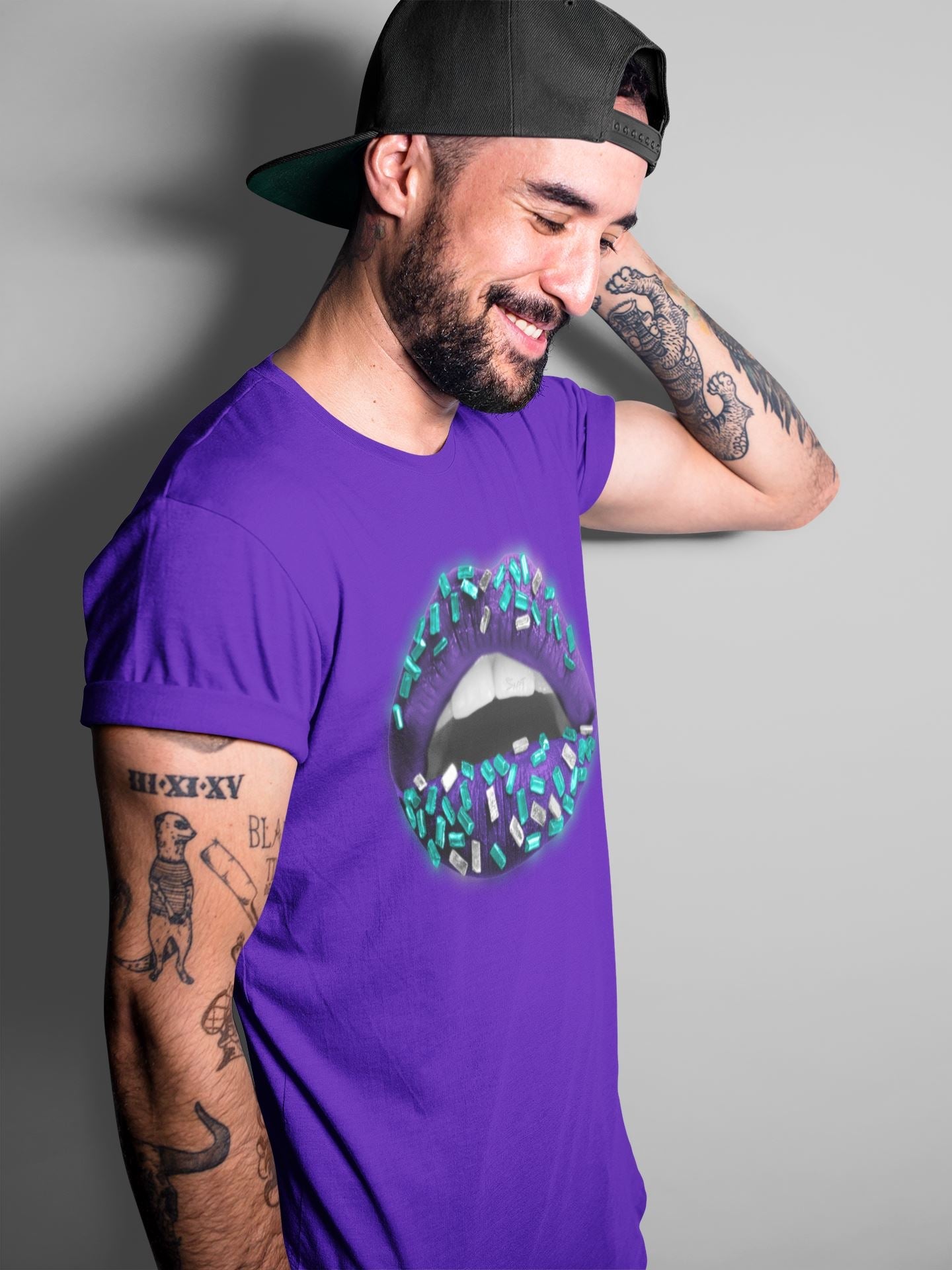 Jordan 5 Purple Grape Sneaker Match Tees Lips Jewel Sneaker Tees Jordan 5 Purple Grape Sneaker Release Tees Unisex Shirts