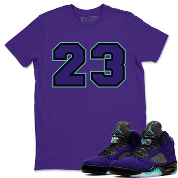 Jordan 5 Purple Grape Sneaker Match Tees 23 Sneaker Tees Jordan 5 Purple Grape Sneaker Release Tees Unisex Shirts