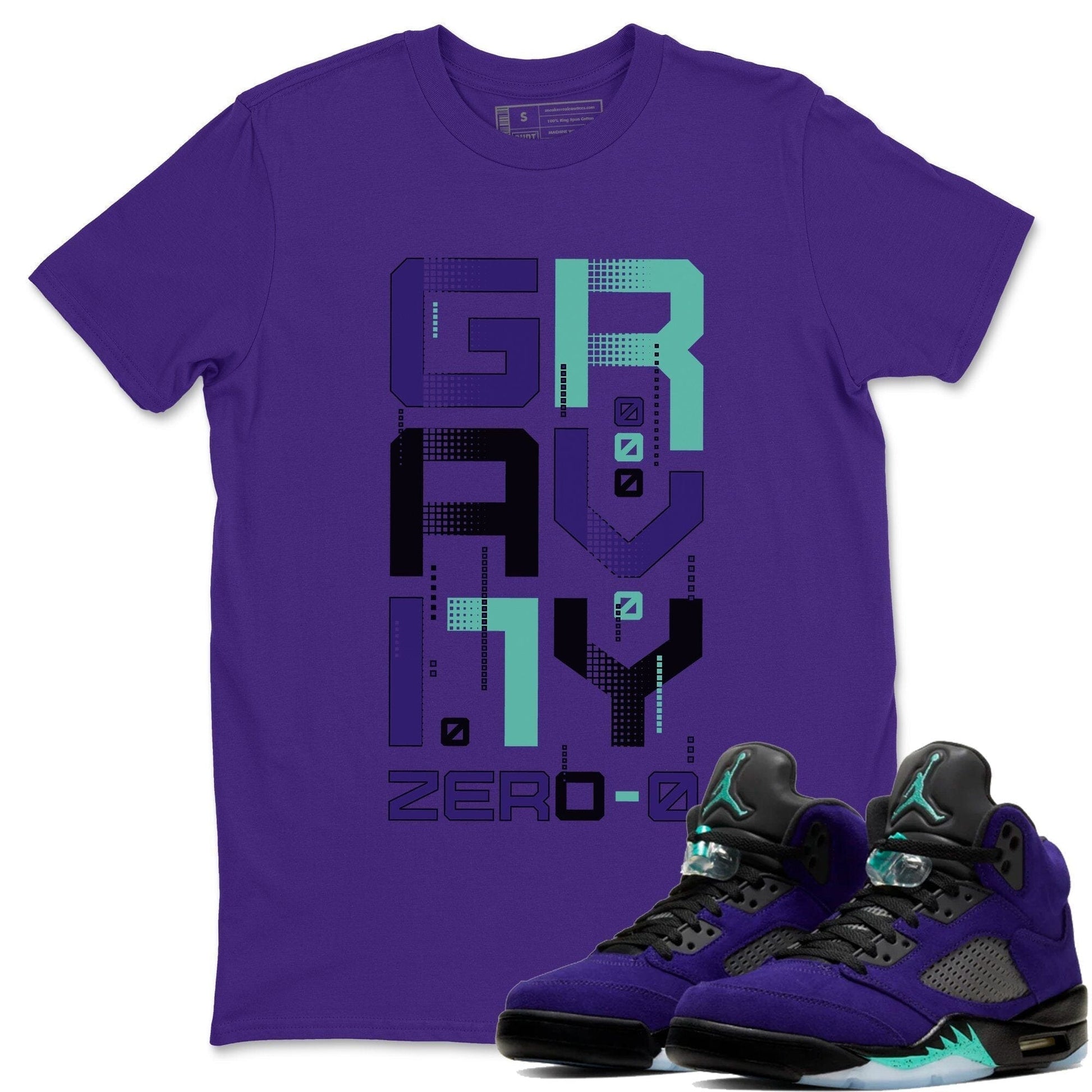 Jordan 5 Purple Grape Sneaker Match Tees Zero Gravity Sneaker Tees Jordan 5 Purple Grape Sneaker Release Tees Unisex Shirts