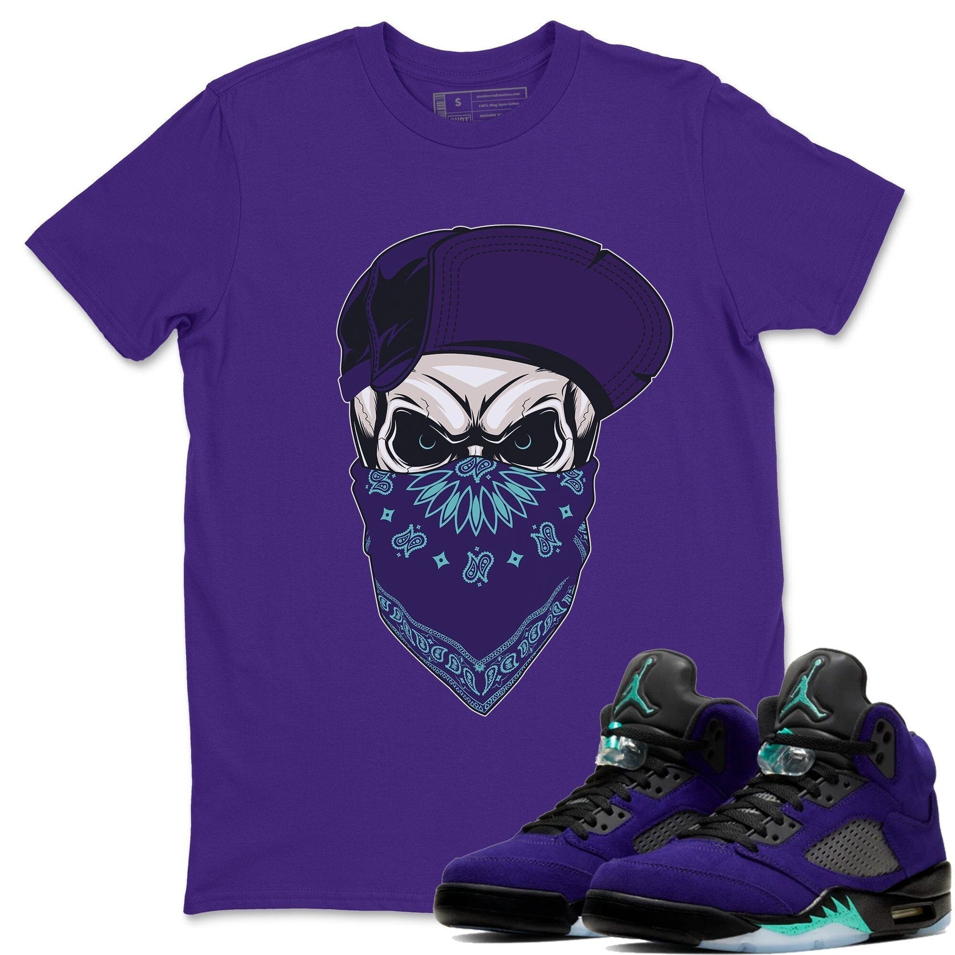 Jordan 5 Purple Grape Sneaker Match Tees Skull Hat Sneaker Tees Jordan 5 Purple Grape Sneaker Release Tees Unisex Shirts