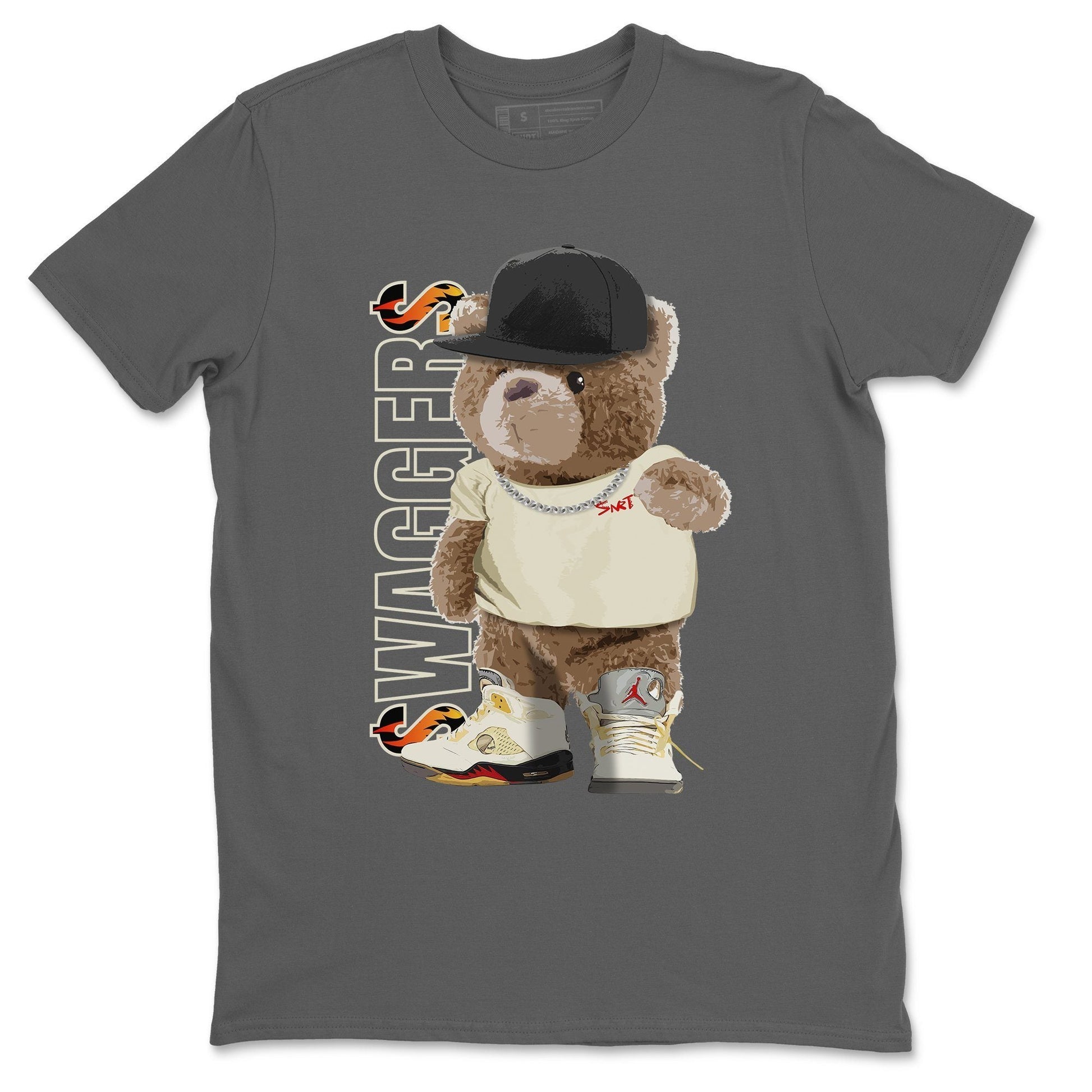 Jordan 5 OFF-WHITE Sail Sneaker Match Tees Bear Swaggers Sneaker Tees Jordan 5 OFF-WHITE Sail Sneaker Release Tees Unisex Shirts