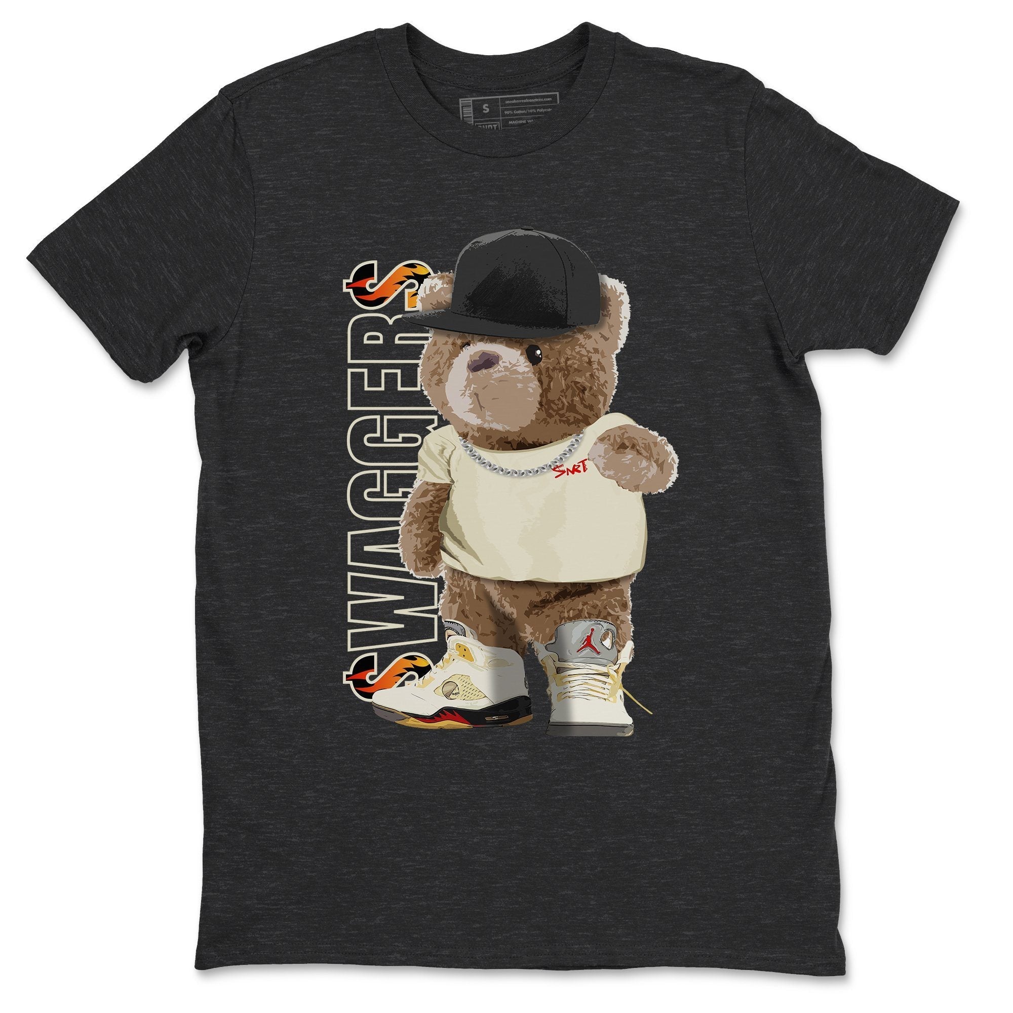 Jordan 5 OFF-WHITE Sail Sneaker Match Tees Bear Swaggers Sneaker Tees Jordan 5 OFF-WHITE Sail Sneaker Release Tees Unisex Shirts