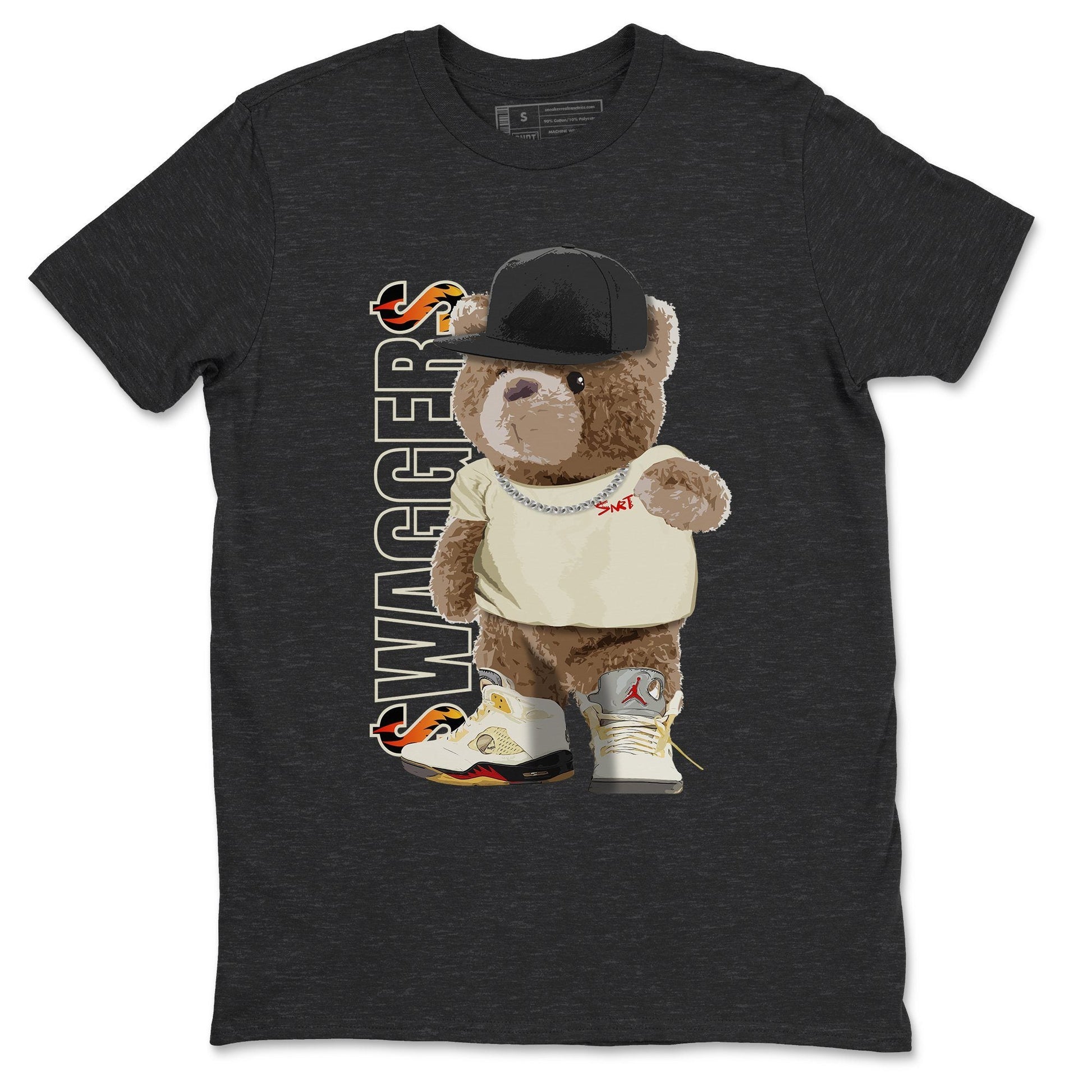 Jordan 5 OFF-WHITE Sail Sneaker Match Tees Bear Swaggers Sneaker Tees Jordan 5 OFF-WHITE Sail Sneaker Release Tees Unisex Shirts