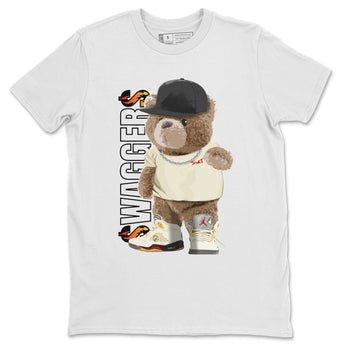 Jordan 5 OFF-WHITE Sail Sneaker Match Tees Bear Swaggers Sneaker Tees Jordan 5 OFF-WHITE Sail Sneaker Release Tees Unisex Shirts