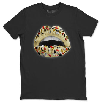 Jordan 5 OFF-WHITE Sail Sneaker Match Tees Lips Jewel Sneaker Tees Jordan 5 OFF-WHITE Sail Sneaker Release Tees Unisex Shirts