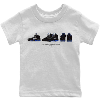 Jordan 5 Racer Blue Sneaker Match Tees Air Jordan 5 Prelude Sneaker Tees Jordan 5 Racer Blue Sneaker Release Tees Kids Shirts