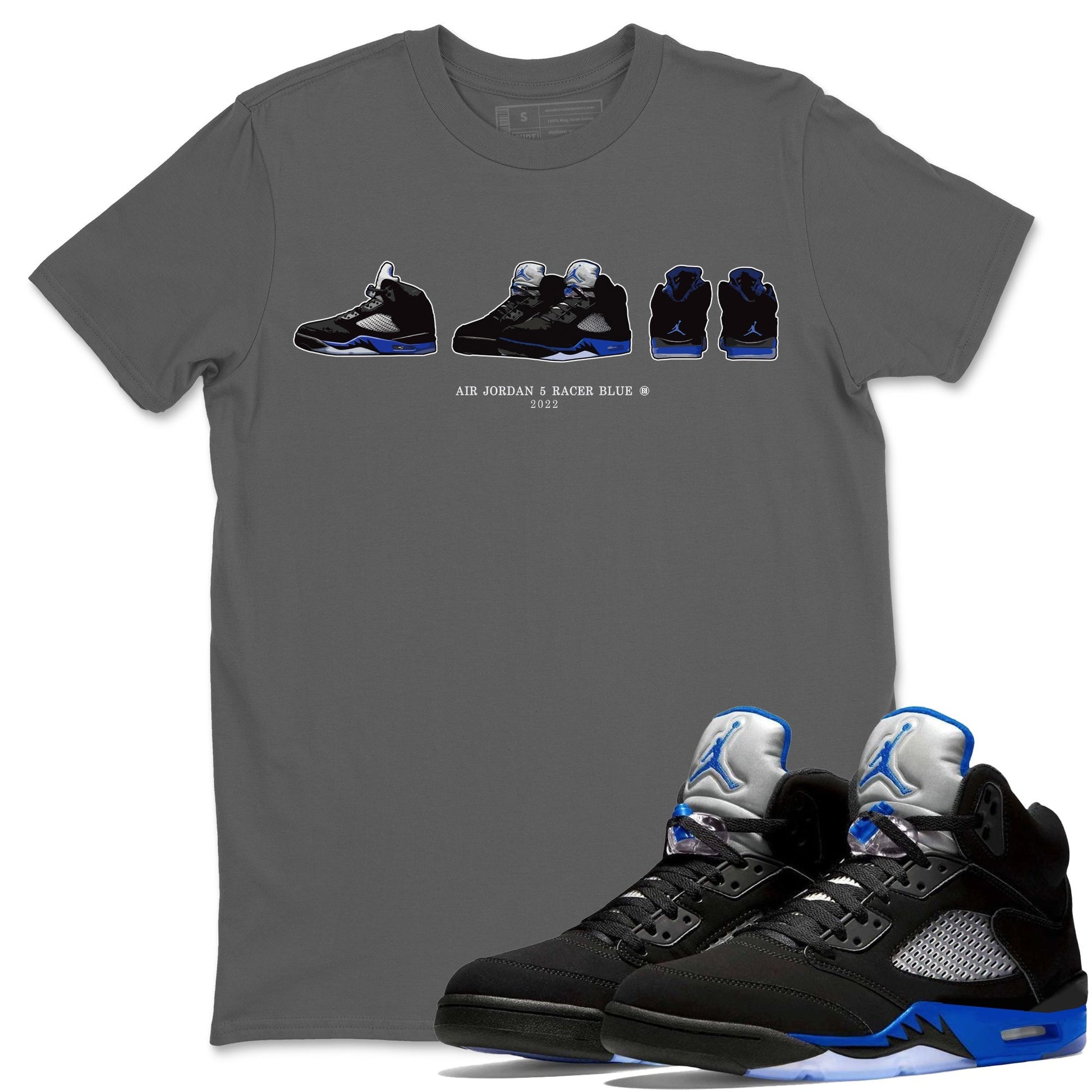 Jordan 5 Racer Blue Sneaker Match Tees Air Jordan 5 Prelude Sneaker Tees Jordan 5 Racer Blue Sneaker Release Tees Unisex Shirts