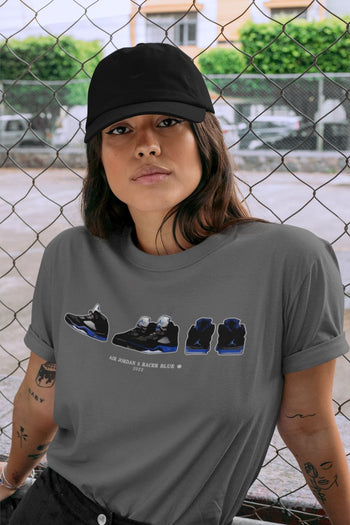 Jordan 5 Racer Blue Sneaker Match Tees Air Jordan 5 Prelude Sneaker Tees Jordan 5 Racer Blue Sneaker Release Tees Unisex Shirts
