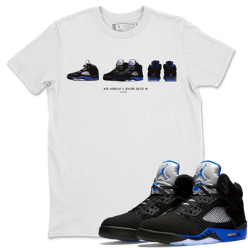 Jordan 5 Racer Blue Sneaker Match Tees Air Jordan 5 Prelude Sneaker Tees Jordan 5 Racer Blue Sneaker Release Tees Unisex Shirts