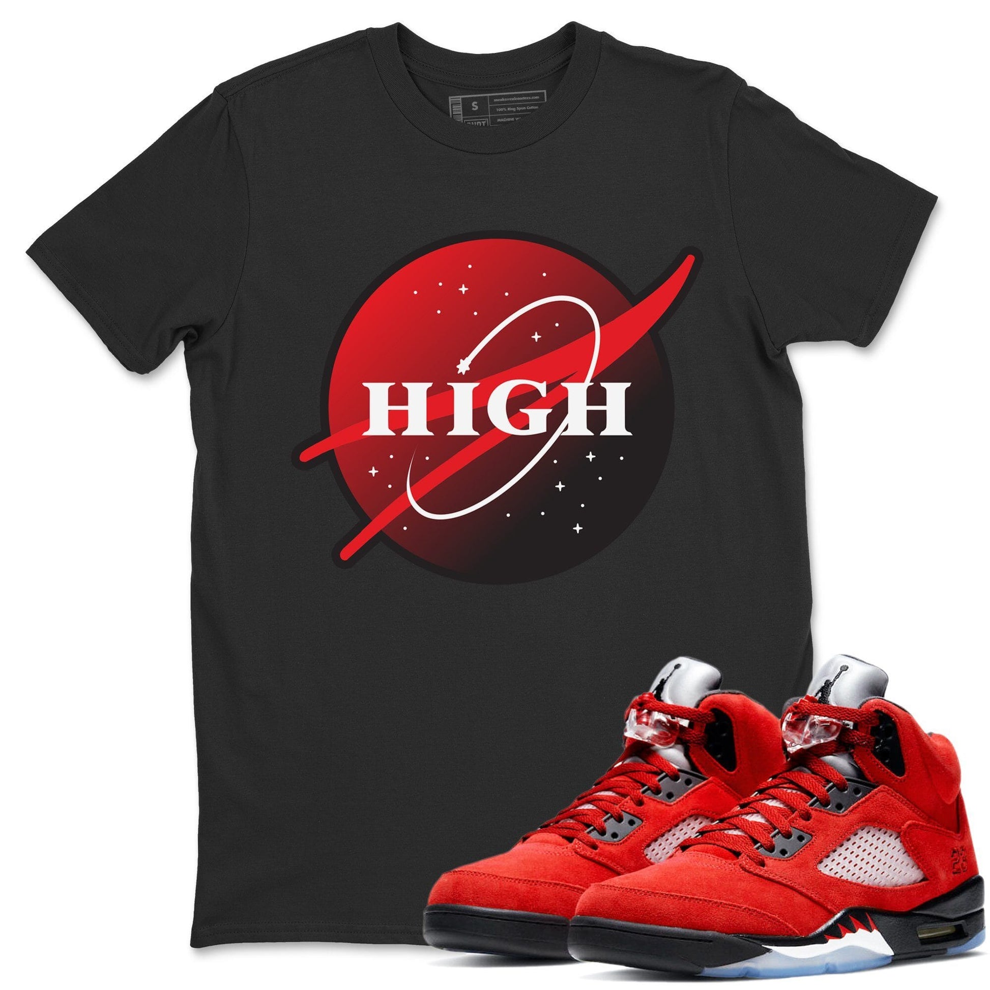 Air Jordan 5 Retro Raging Bull Red 2021 Sneaker T-Shirt - SneakPeakX