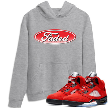 Jordan 5 Raging Bull Sneaker Match Tees Faded Sneaker Tees Jordan 5 Raging Bull Sneaker Release Tees Unisex Shirts