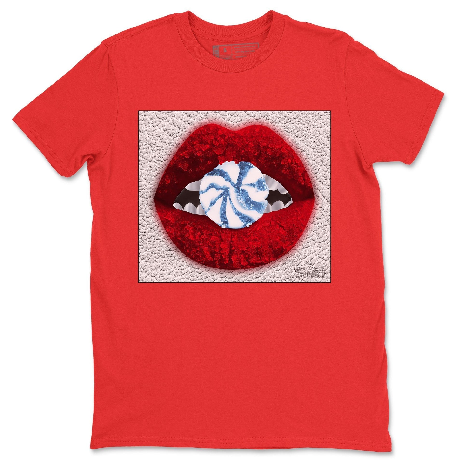 Jordan 5 Fire Red Sneaker Match Tees Lips Candy Sneaker Tees Jordan 5 Fire Red Sneaker Release Tees Unisex Shirts