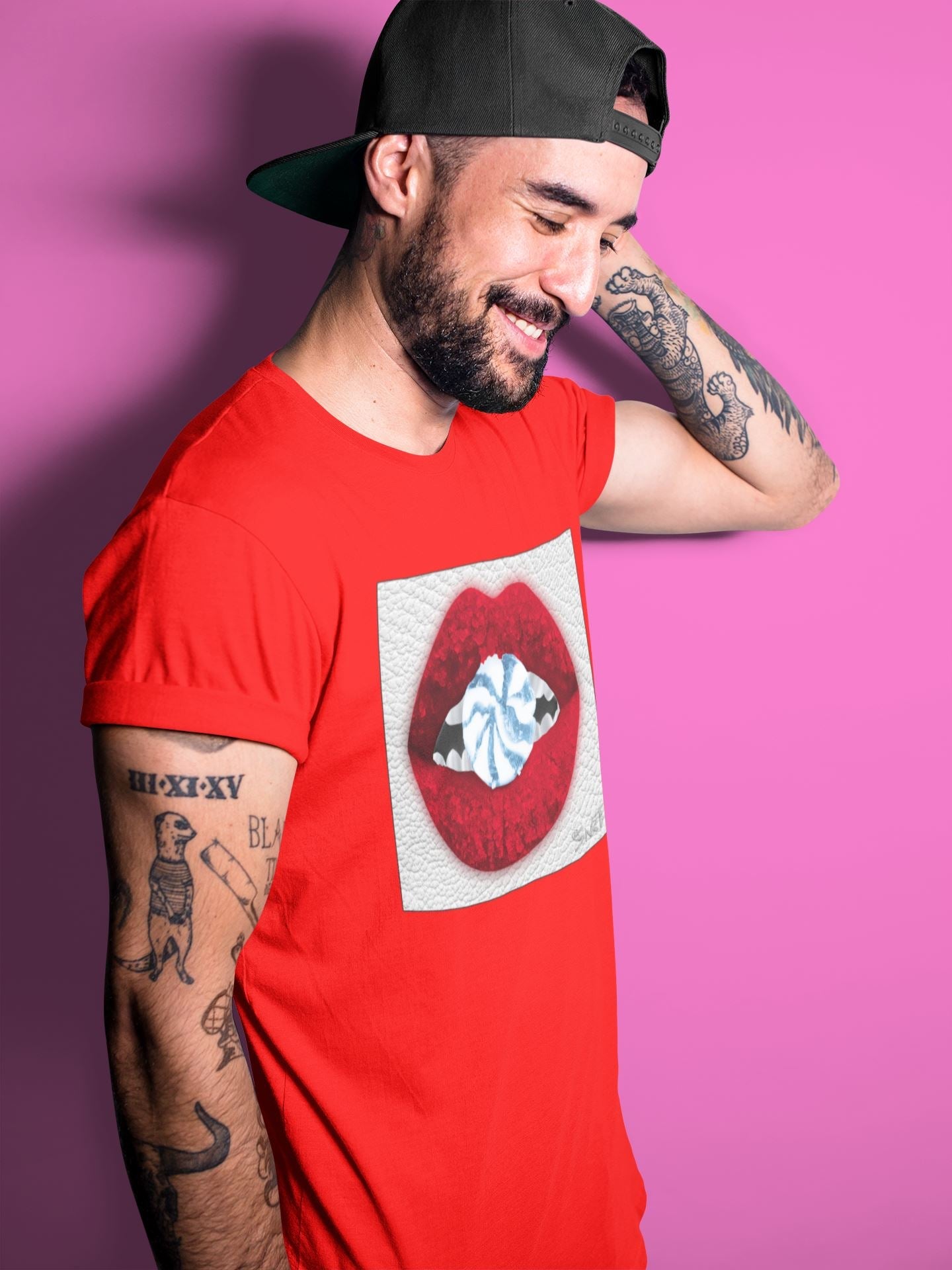 Jordan 5 Fire Red Sneaker Match Tees Lips Candy Sneaker Tees Jordan 5 Fire Red Sneaker Release Tees Unisex Shirts