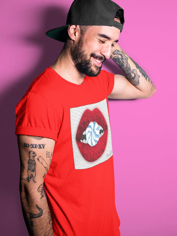 Jordan 5 Fire Red Sneaker Match Tees Lips Candy Sneaker Tees Jordan 5 Fire Red Sneaker Release Tees Unisex Shirts