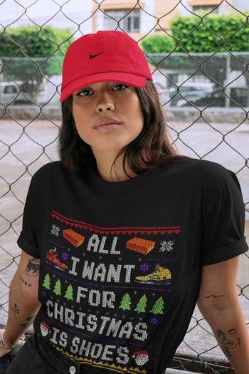 Jordan 5 What The Sneaker Match Tees All i want for christmas is shoes Sneaker Tees Jordan 5 What The Sneaker Release Tees Unisex Shirts