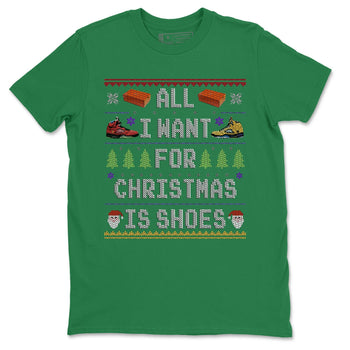 Jordan 5 What The Sneaker Match Tees All i want for christmas is shoes Sneaker Tees Jordan 5 What The Sneaker Release Tees Unisex Shirts