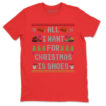 Jordan 5 What The Sneaker Match Tees All i want for christmas is shoes Sneaker Tees Jordan 5 What The Sneaker Release Tees Unisex Shirts